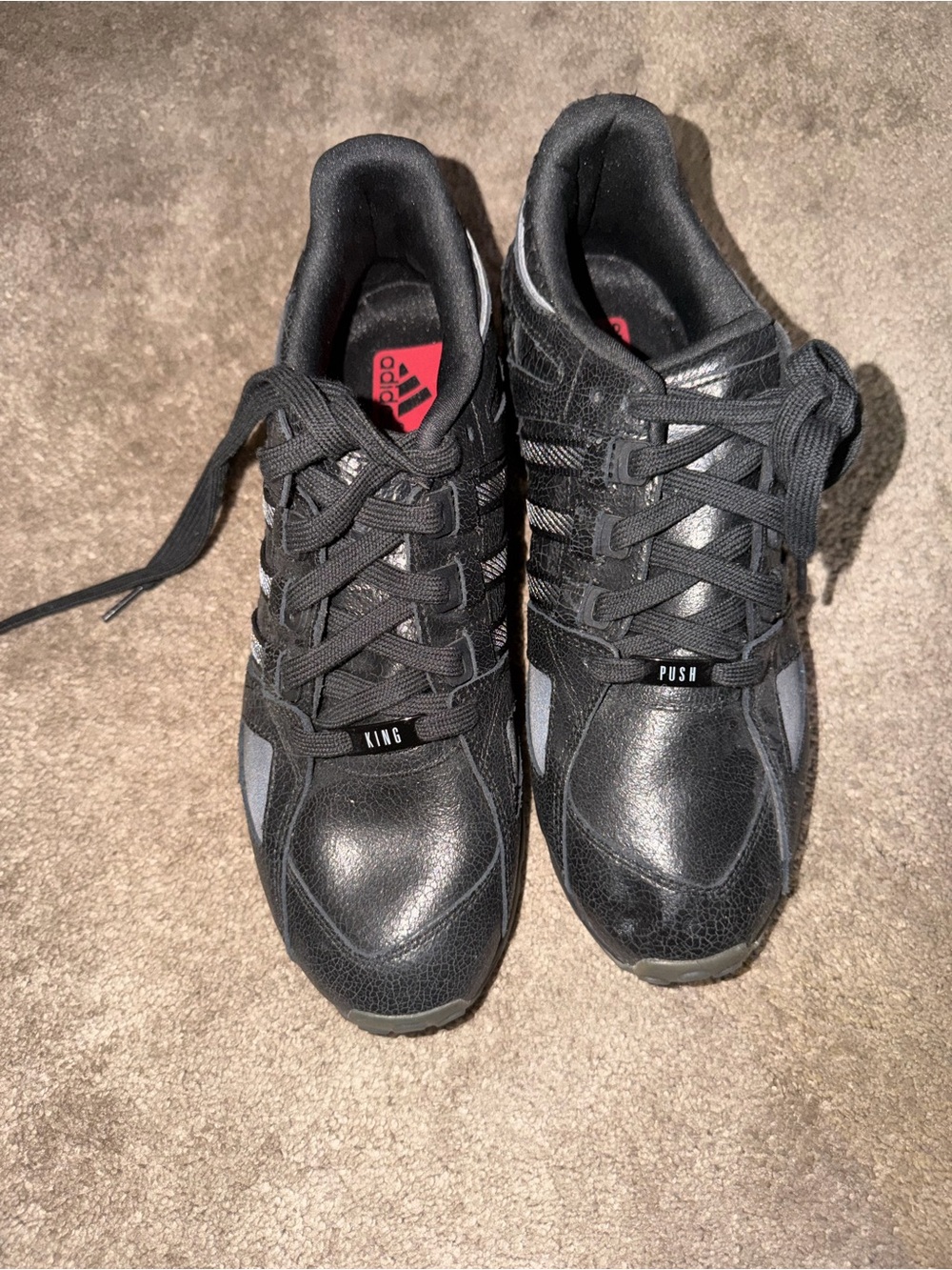 adidas Black Men's Lace-Up Sneakers